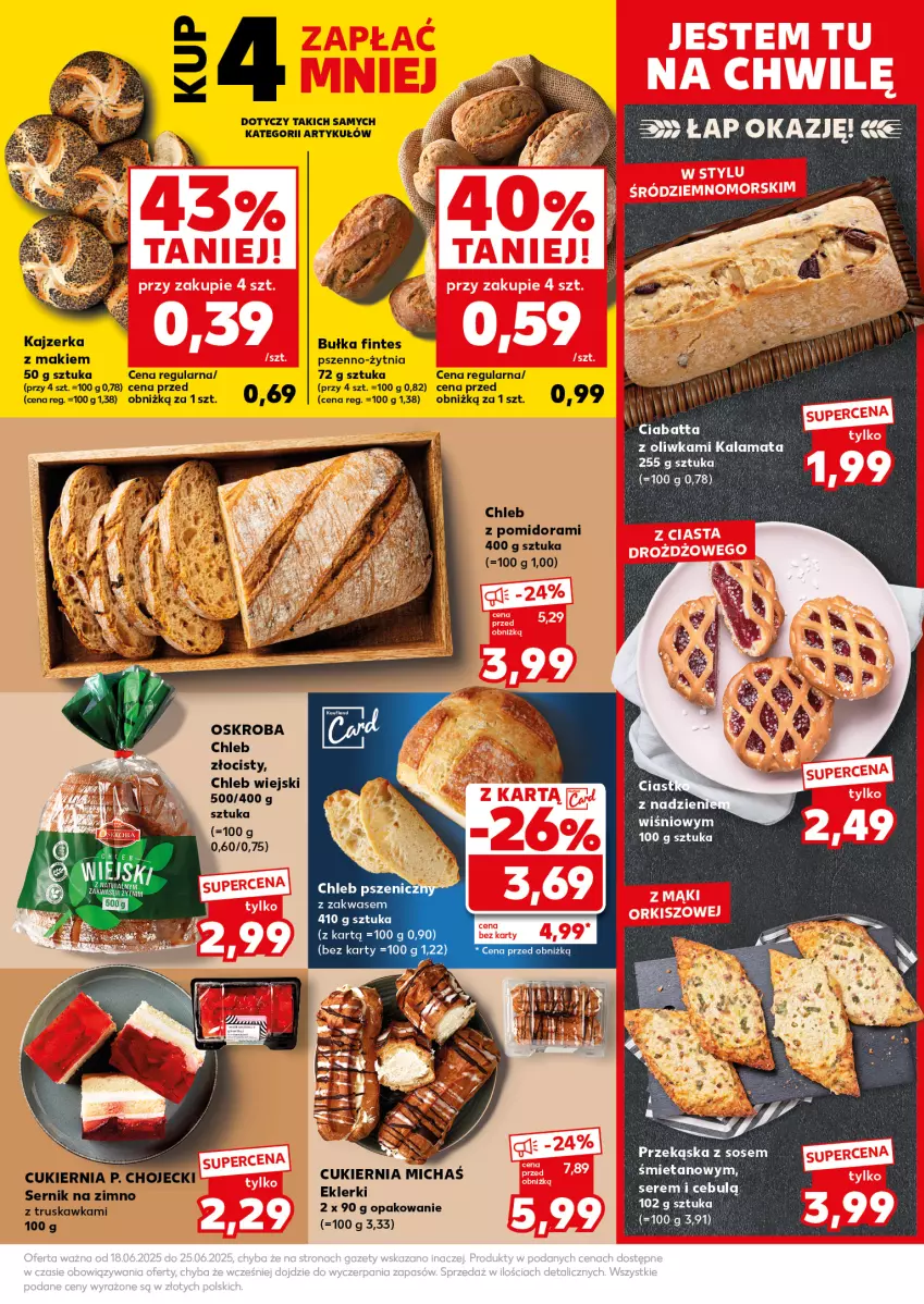 Gazetka promocyjna Kaufland - Mocny Start - ważna 23.06 do 25.06.2025 - strona 17 - produkty: Chleb, Ciabatta, Cukier, Kosz, LG, Sos