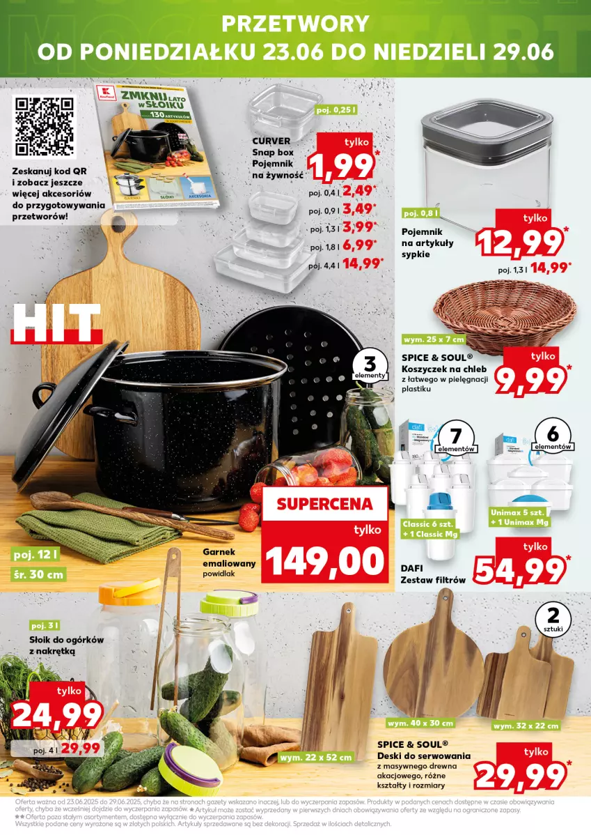 Gazetka promocyjna Kaufland - Mocny Start - ważna 23.06 do 25.06.2025 - strona 23 - produkty: Chleb, Garnek, Kosz, Pojemnik, Ser