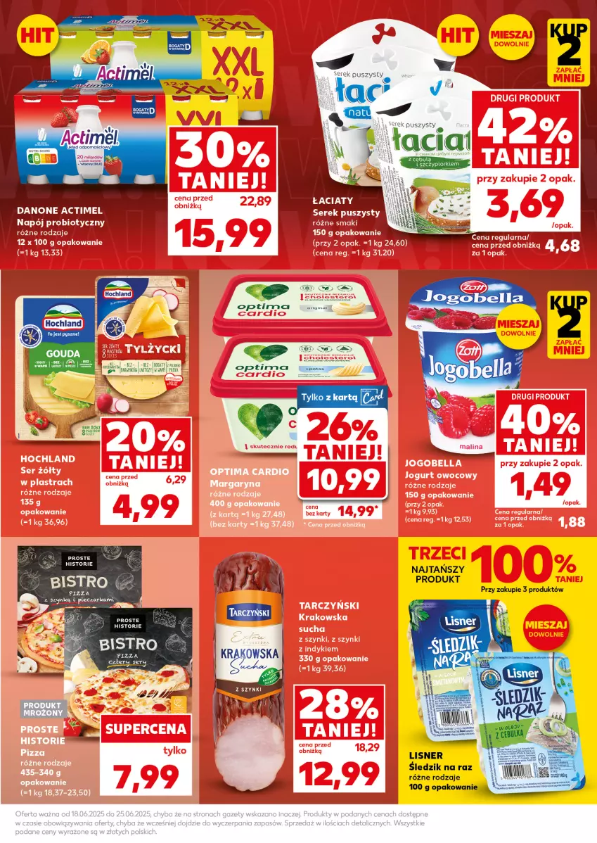 Gazetka promocyjna Kaufland - Mocny Start - ważna 23.06 do 25.06.2025 - strona 9 - produkty: Gouda, Lisner, Optima, Pizza, Pizza cztery sery, Ser, Serek, Serek puszysty, Tarczyński