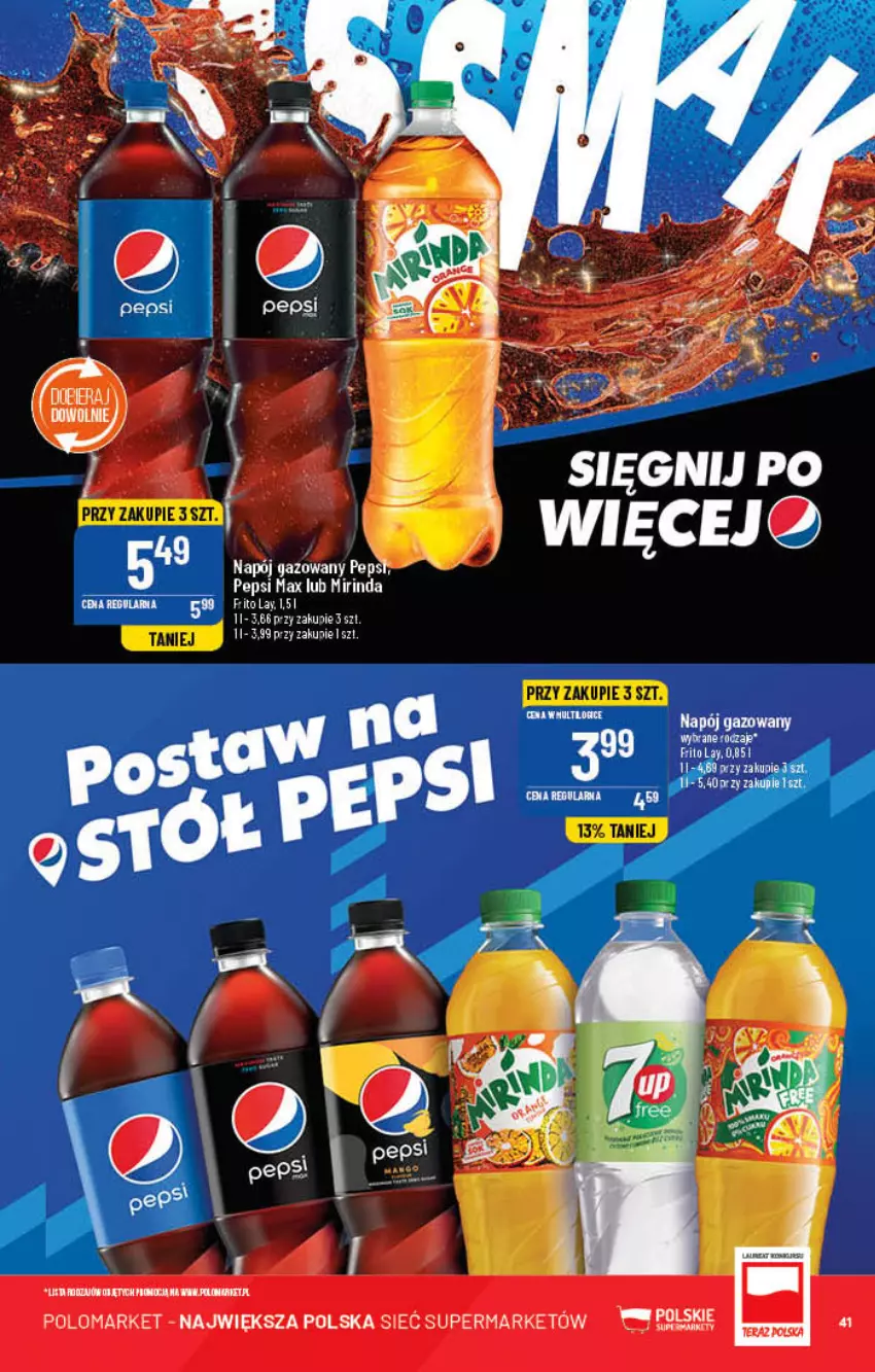 Gazetka promocyjna PoloMarket - Gazetka pomocyjna - ważna 27.04 do 03.05.2022 - strona 41 - produkty: Napój, Napój gazowany