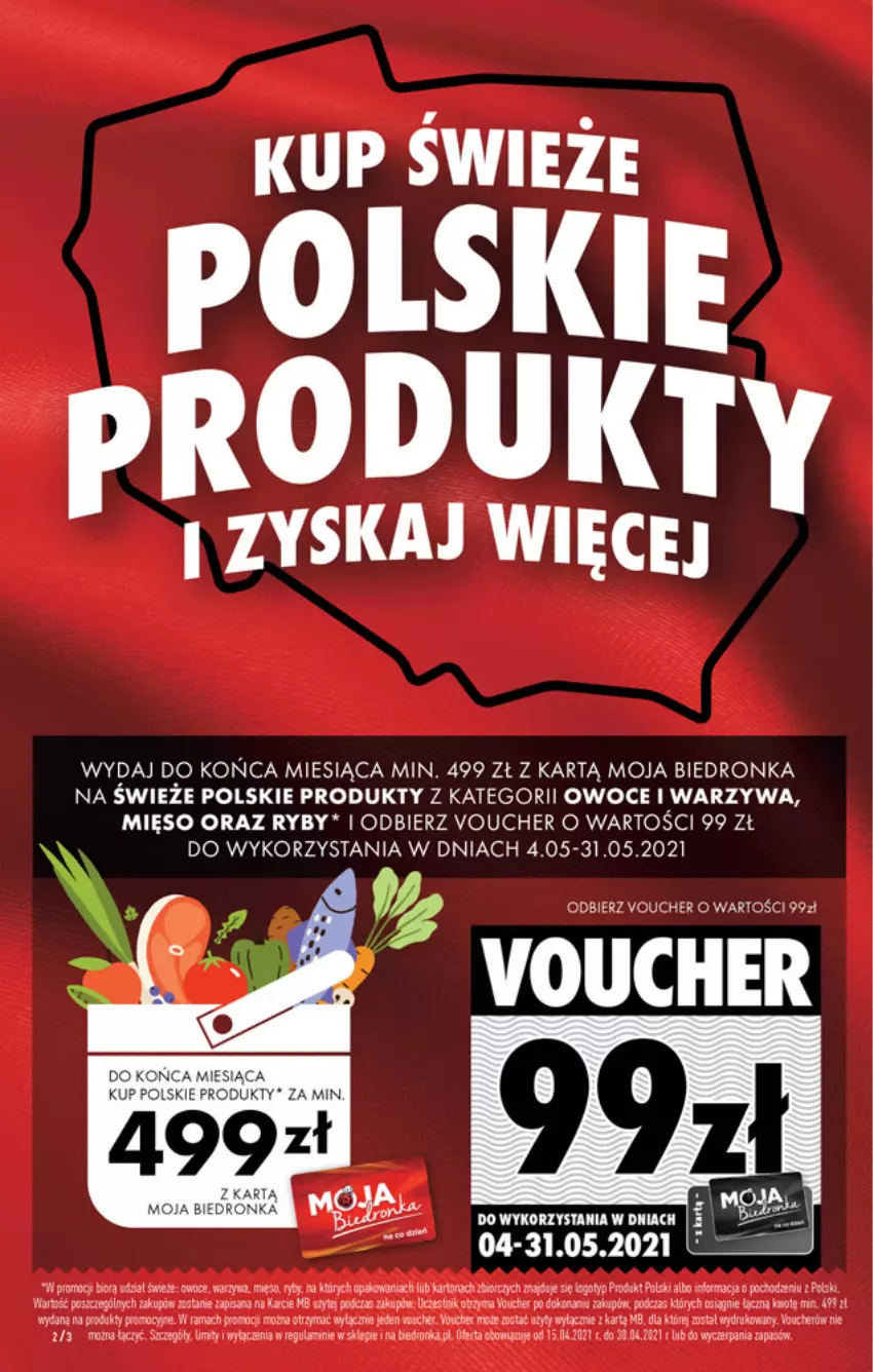 Gazetka promocyjna Biedronka - W tym tygodniu PN - ważna 19.04 do 25.04.2021 - strona 2 - produkty: Eleo, Mięso, Owoce, Warzywa