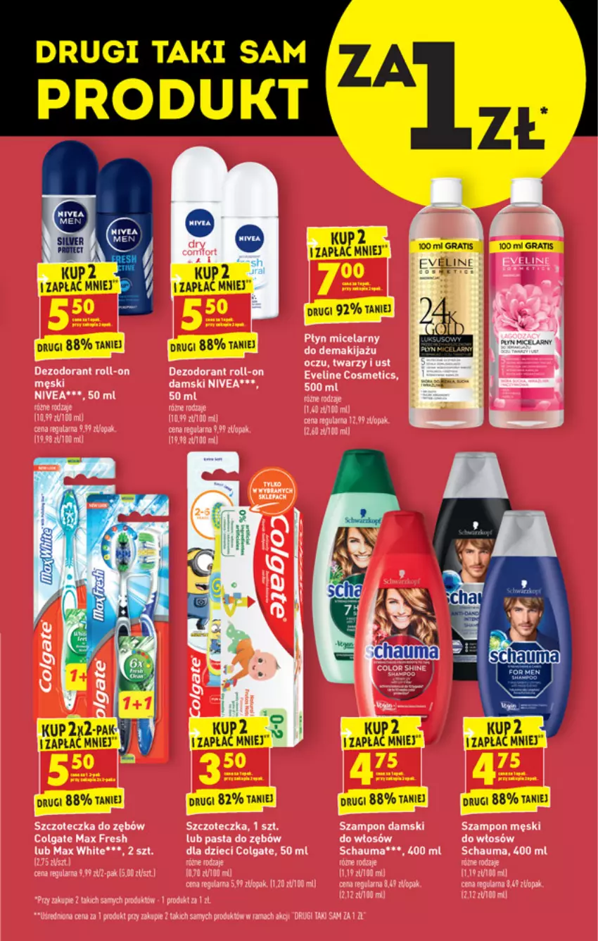 Gazetka promocyjna Biedronka - W tym tygodniu PN - ważna 19.04 do 25.04.2021 - strona 45 - produkty: Colgate, Dezodorant, Dzieci, Eveline, Gala, Gra, LG, Nivea, Pasta do zębów, Rama, Schauma, Szampon, Szczoteczka, Szczoteczka do zębów