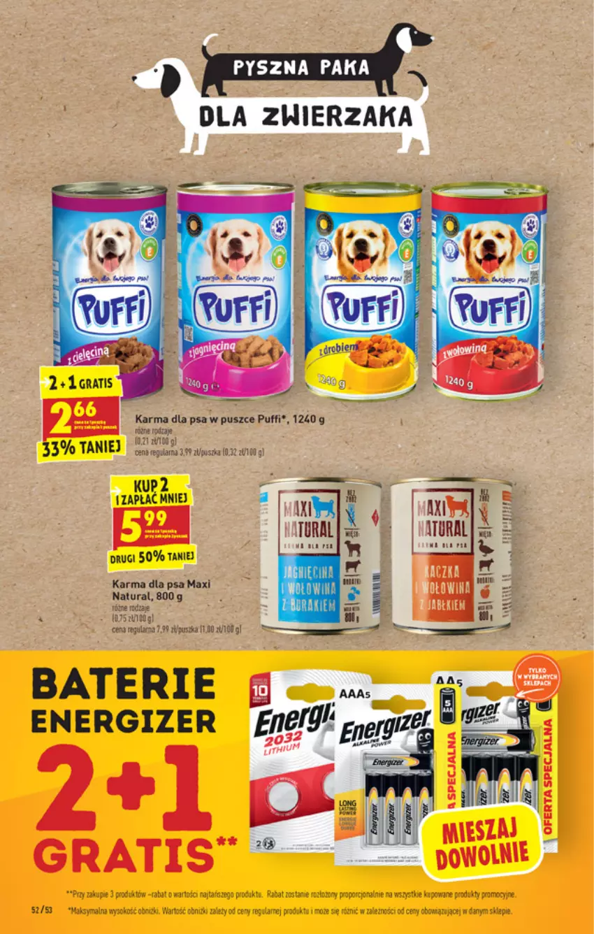 Gazetka promocyjna Biedronka - W tym tygodniu PN - ważna 19.04 do 25.04.2021 - strona 52 - produkty: Energizer, Fa, Gra, Por, Puf, Sok