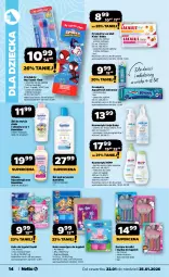 Gazetka promocyjna Netto - Od Czwartku - Gazetka - ważna od 25.01 do 25.01.2026 - strona 14 - produkty: Płyn do kąpieli, HiPP, Mus, Koc, Inka, Aquafresh, Balsam do ciała, Mleczko do ciała, Szczoteczka do zębów, Pasta do zębów, Lacalut, Mleczko, Szampon, Dzieci, My Little Pony, Psi Patrol, Szczoteczka