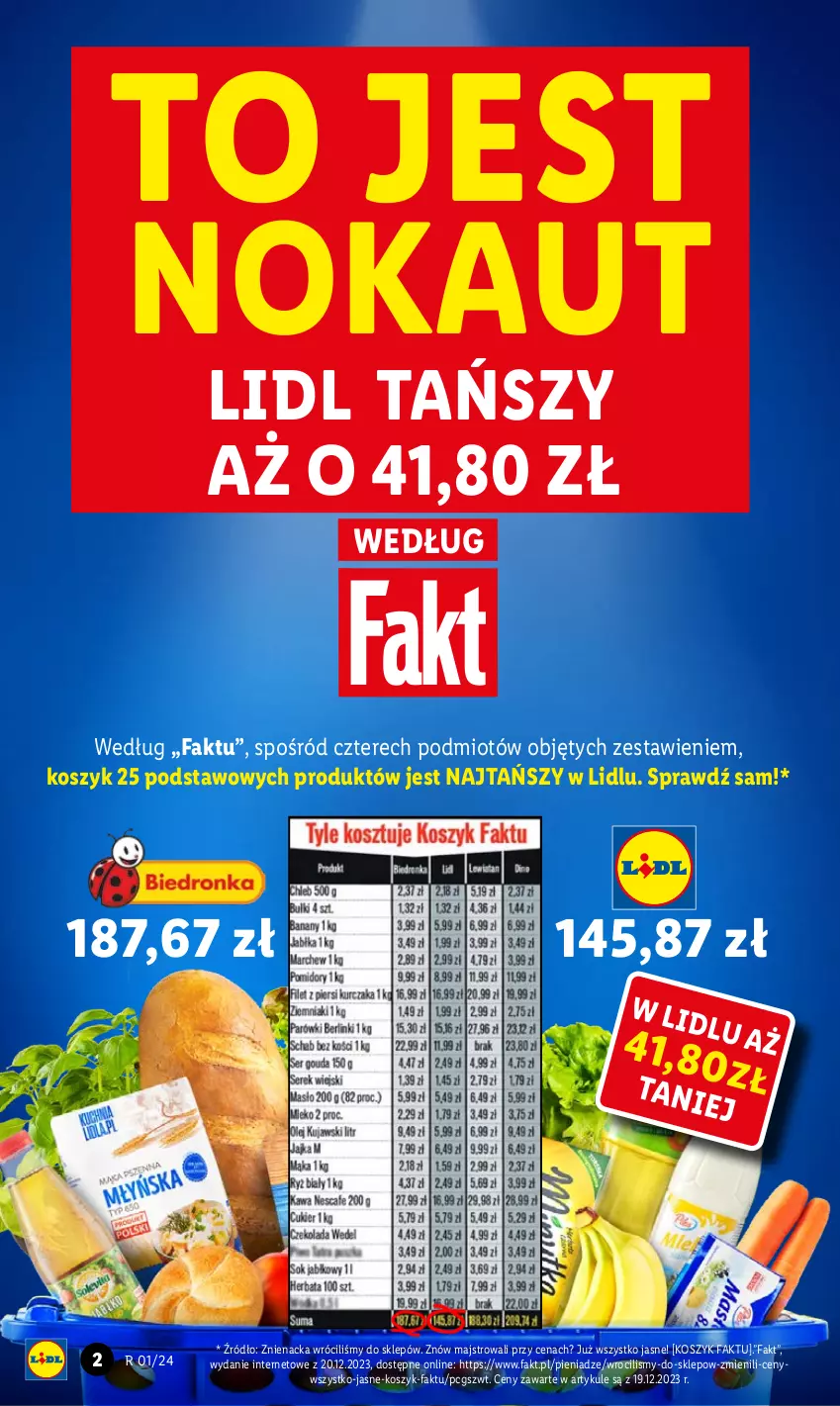 Gazetka promocyjna Lidl - GAZETKA - ważna 02.01 do 03.01.2024 - strona 2 - produkty: Fa, Kosz