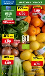Gazetka promocyjna Lidl - GAZETKA - Gazetka - ważna od 03.01 do 03.01.2024 - strona 14 - produkty: Mandarynki, Cebula, Warzywa, Ser, Warzywa i owoce, Cytryny, Sałat, Owoce, Seler naciowy, Chleb