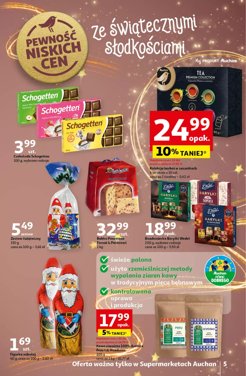 Gazetka promocyjna Auchan - Pewność Niskich Cen Supermarket - ważna 21.11 do 27.11.2024 - strona 7 - produkty: Babka, Baryłki, BIC, Czekolada, Kawa, Kawa ziarnista, Schogetten