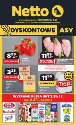 Gazetka promocyjna Netto - Artykuły spożywcze - Gazetka - ważna od 09.03 do 09.03.2024 - strona 1 - produkty: Piwa, Piwo, Kurczak, Ser, Gra, Filet z piersi kurczaka, Papryka czerwona, Papryka, Tyskie, Mlekovita, Edam, Gouda, Mleko