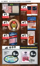 Gazetka promocyjna Netto - Artykuły spożywcze - Gazetka - ważna od 09.03 do 09.03.2024 - strona 10 - produkty: Krakus, Sos, Gra, Salami, Prosciutto, Pasztet, Stół, Kosz, Salceson, Szynka, Morliny