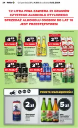 Gazetka promocyjna Netto - Artykuły spożywcze - Gazetka - ważna od 09.03 do 09.03.2024 - strona 24 - produkty: Piwa, Piwo, Gra, Namysłów, Ice tea, Tyskie, Warka, Harnaś