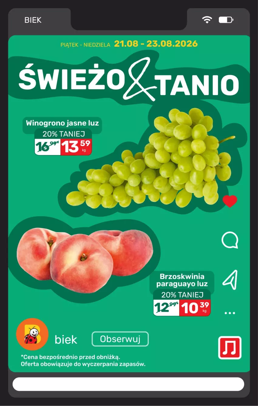 Gazetka promocyjna Biedronka - BIEK - ważna 21.08 do 28.08.2026 - strona 11 - produkty: Ser, Wino