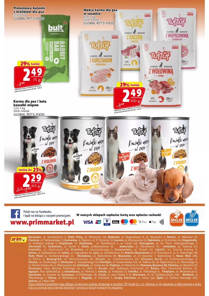 Gazetka promocyjna Prim Market - ważna 26.06 do 02.07.2025 - strona 16 - produkty: Baton, Fa, Kawa, Królik, Mokra karma, Tonik