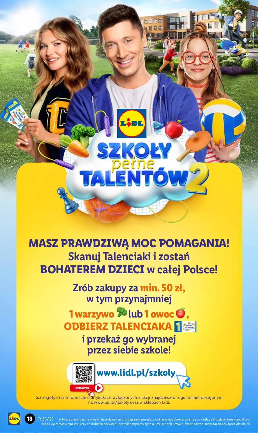 Gazetka promocyjna Lidl - GAZETKA - ważna 18.09 do 20.09.2023 - strona 18 - produkty: Dzieci, Ole!