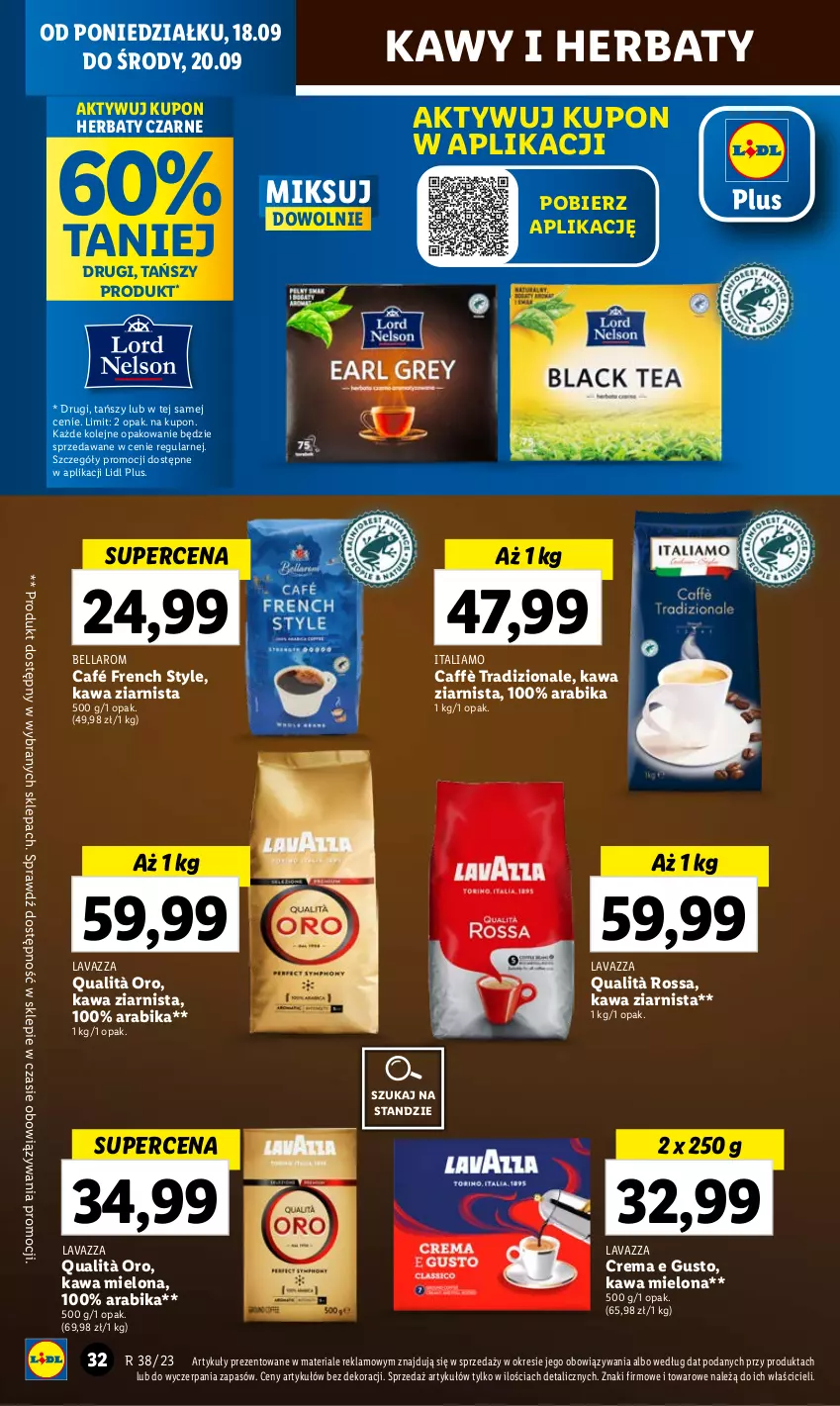 Gazetka promocyjna Lidl - GAZETKA - ważna 18.09 do 20.09.2023 - strona 40 - produkty: Bell, Bella, Kawa, Kawa mielona, Kawa ziarnista, Lavazza, Olej