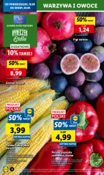 Gazetka promocyjna Lidl - GAZETKA - Gazetka - ważna od 20.09 do 20.09.2023 - strona 14 - produkty: Warzywa, Ser, Gra, Papryka czerwona, Papryka, Granat, Warzywa i owoce, Figi, Owoce, Chleb, Olej, Kukurydza