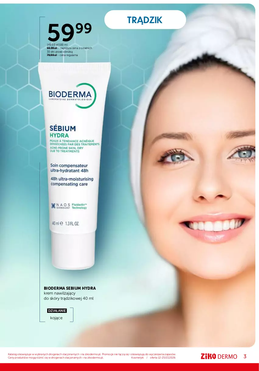 Gazetka promocyjna Ziko - Gazetka Ziko Dermo - ważna 12.03 do 25.03.2026 - strona 3 - produkty: Bioderma, Krem nawilżający