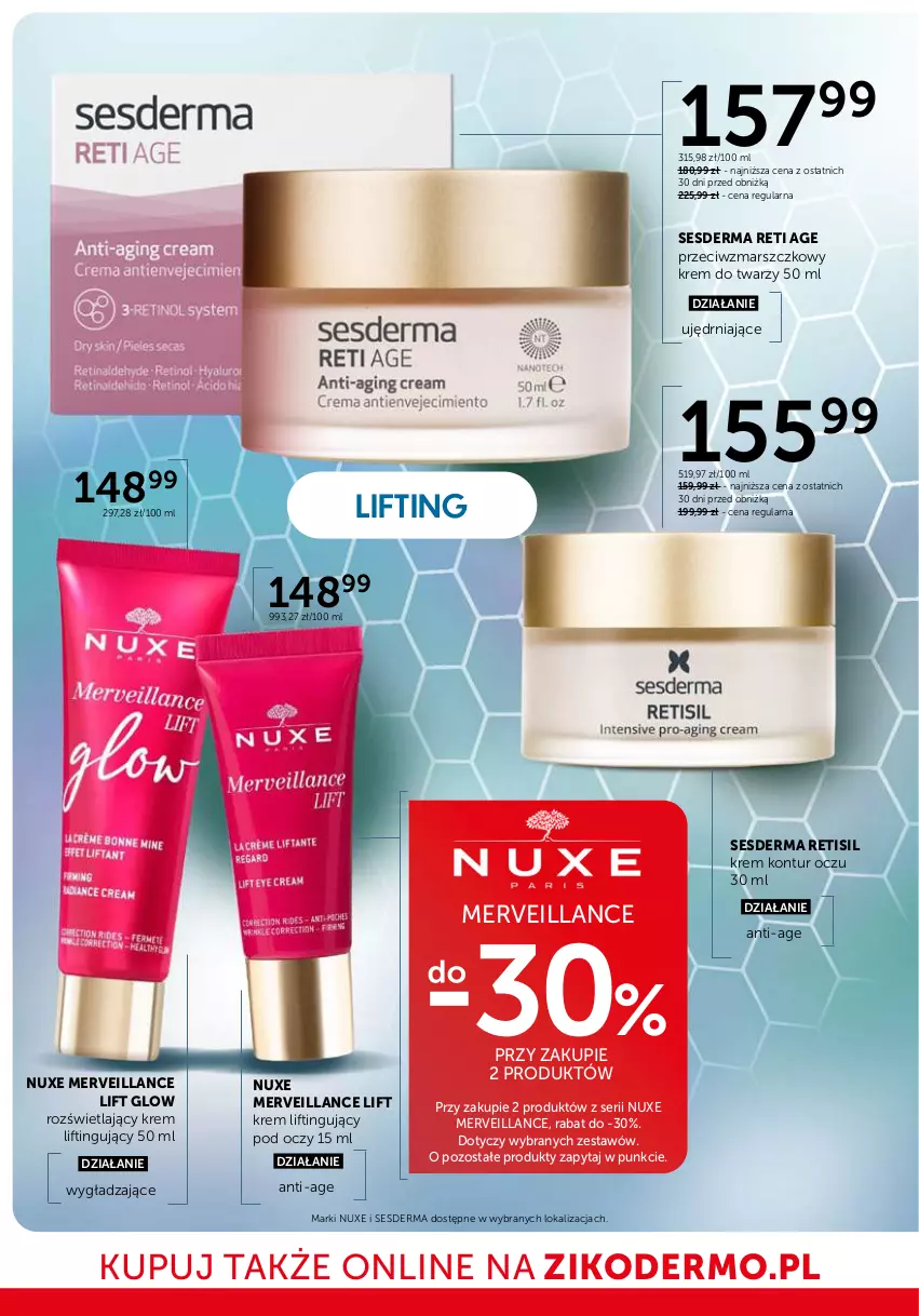 Gazetka promocyjna Ziko - Gazetka Ziko Dermo - ważna 12.03 do 25.03.2026 - strona 4 - produkty: Krem do twarzy, Mars, Nuxe, Ser, Sesderma