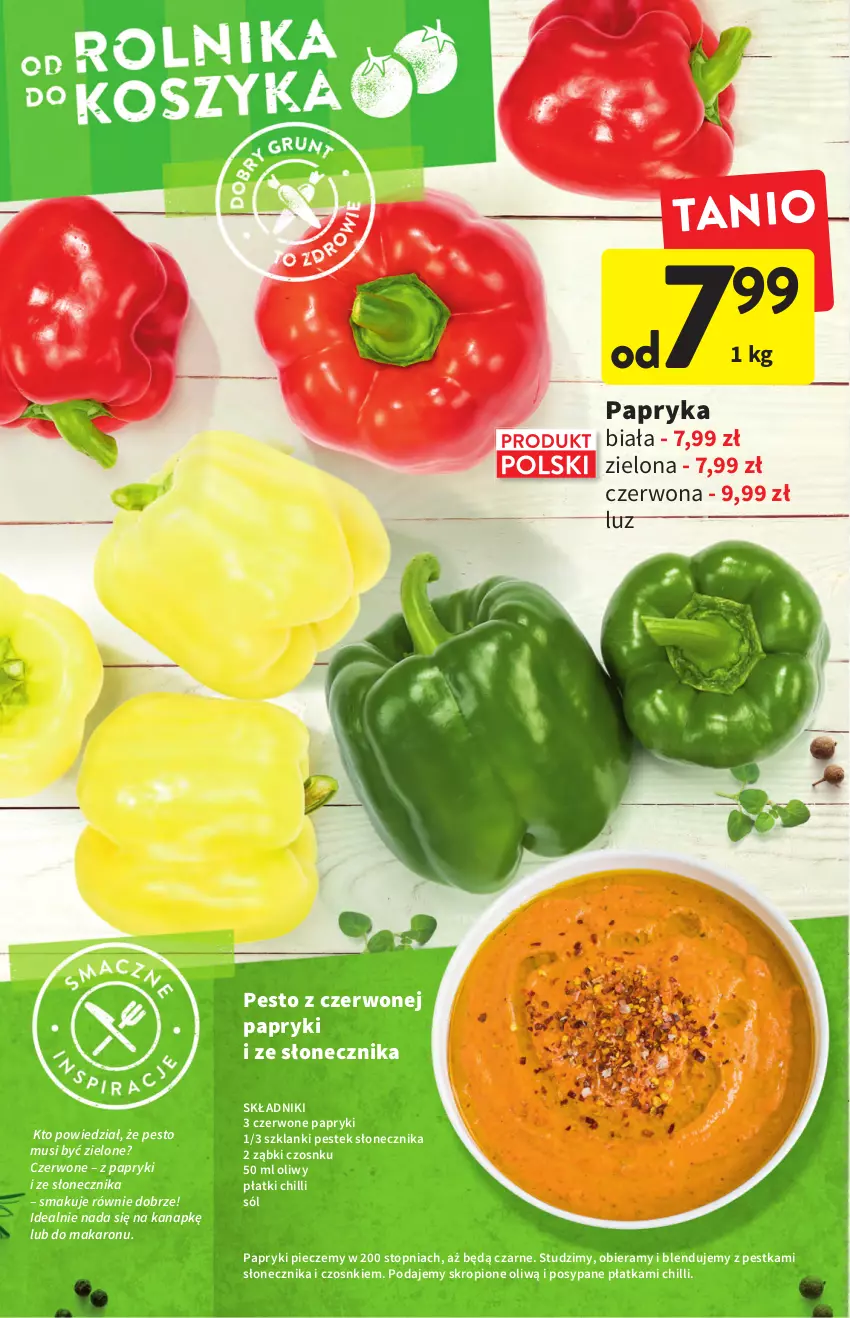 Gazetka promocyjna Intermarche - ważna 30.06 do 06.07.2022 - strona 10 - produkty: Lanki, Makaron, Mus, Papryka, Papryka biała, Pesto, Piec, Sól, Stek, Top