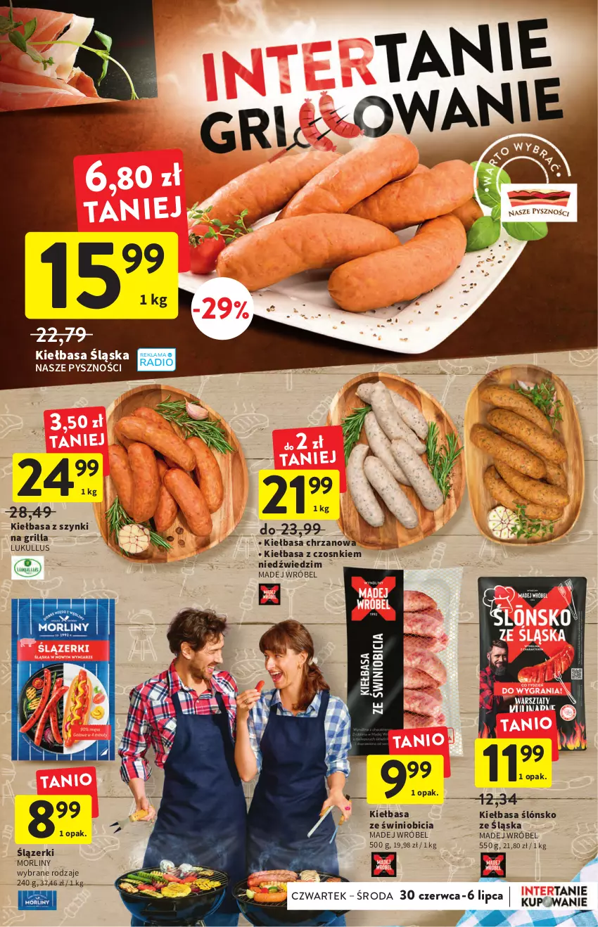 Gazetka promocyjna Intermarche - ważna 30.06 do 06.07.2022 - strona 17 - produkty: BIC, Chrzan, Grill, Kiełbasa, Kiełbasa śląska, Madej Wróbel, Morliny