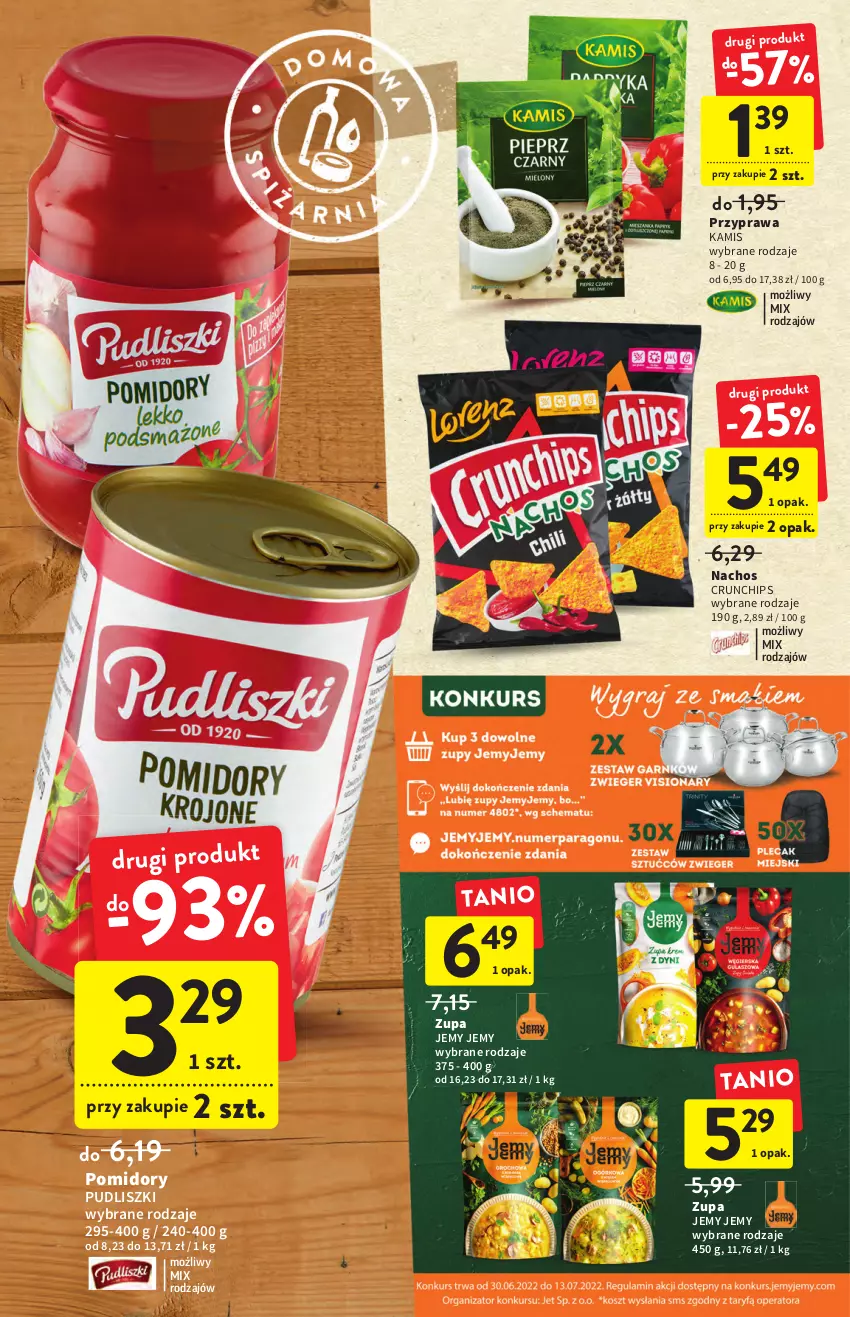 Gazetka promocyjna Intermarche - ważna 30.06 do 06.07.2022 - strona 26 - produkty: Crunchips, Kamis, Pomidory, Pudliszki, Zupa