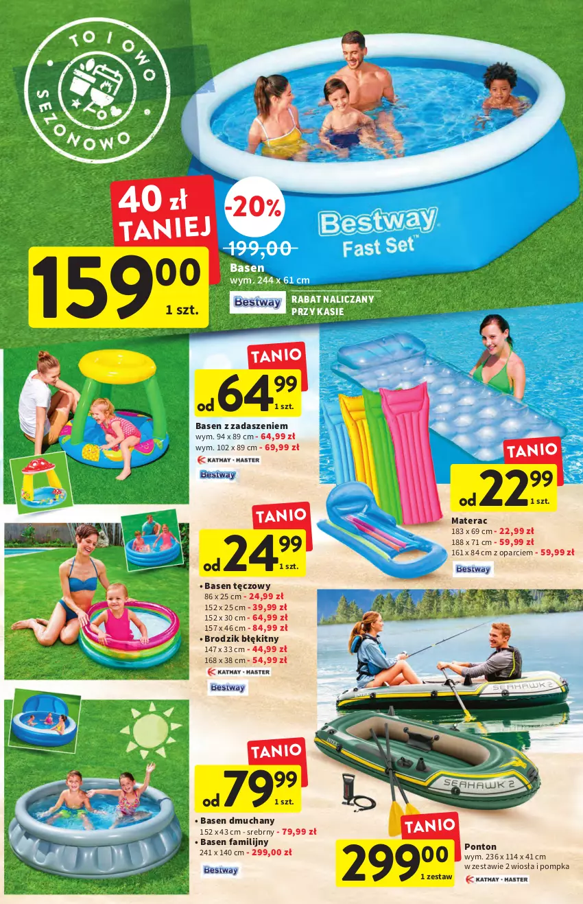 Gazetka promocyjna Intermarche - ważna 30.06 do 06.07.2022 - strona 36 - produkty: Brodzik, Fa, Materac, Pompka, Tera