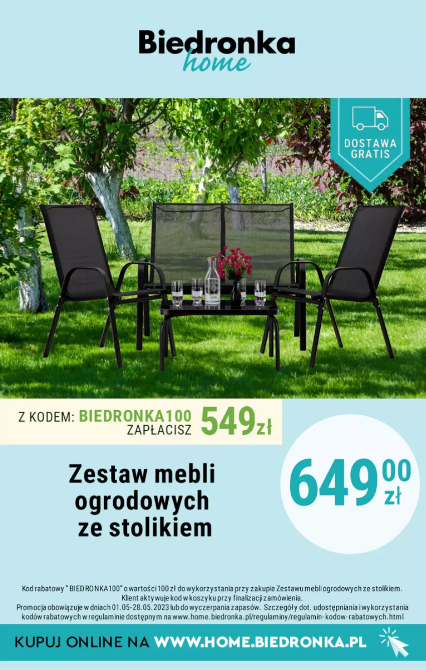 Gazetka promocyjna Biedronka - Biedronka Home - ważna 14.05 do 27.05.2023 - strona 13 - produkty: Kosz, Stolik