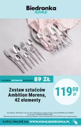 Gazetka promocyjna Biedronka - Biedronka Home - Gazetka - ważna od 27.05 do 27.05.2023 - strona 12 - produkty: Ambition, Kosz, , Zestaw sztućców
