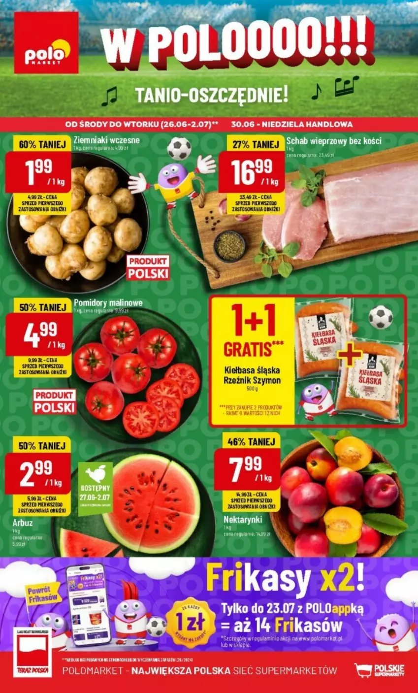 Gazetka promocyjna PoloMarket - ważna 26.06 do 02.07.2024 - strona 1 - produkty: Ziemniaki