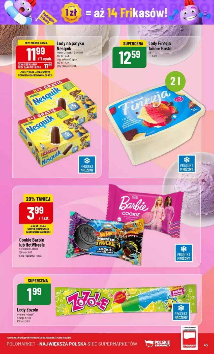 Gazetka promocyjna PoloMarket - ważna 26.06 do 02.07.2024 - strona 40 - produkty: Barbie, Lody, Nesquik
