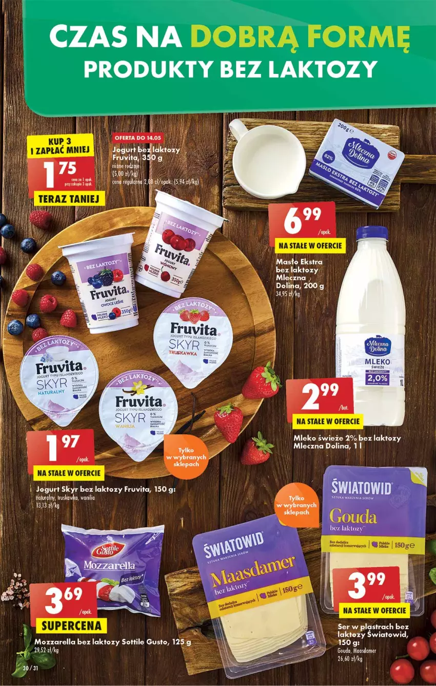 Gazetka promocyjna Biedronka - W tym tygodniu  PL - ważna 12.05 do 18.05.2022 - strona 30 - produkty: Jogurt, LG, Masło, Mleko, Mozzarella, Ser