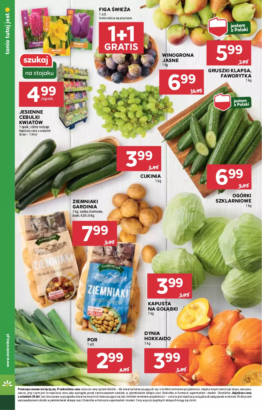 Gazetka promocyjna Stokrotka - Market - ważna 04.09 do 10.09.2025 - strona 10 - produkty: Fa, Gra, Gruszki, Mięso, Owoce, Por, Siatka, Warzywa, Wino, Winogrona, Ziemniaki