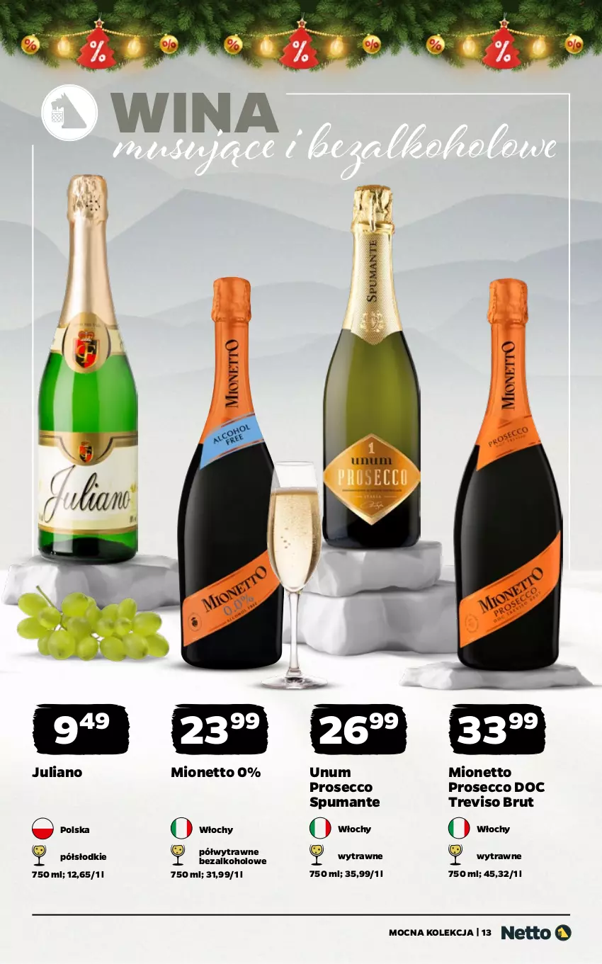 Gazetka promocyjna Netto - Alkohole - Wina - ważna 08.12 do 21.12.2025 - strona 13 - produkty: Mionetto, Mus, Prosecco, Puma