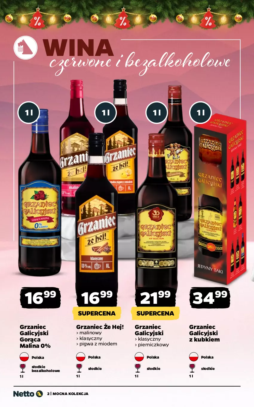 Gazetka promocyjna Netto - Alkohole - Wina - ważna 08.12 do 21.12.2025 - strona 2 - produkty: Grzaniec Galicyjski
