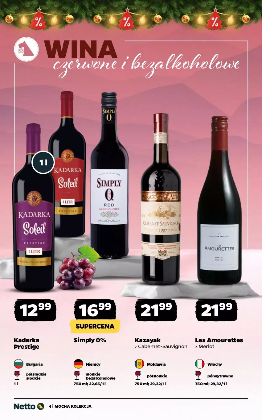 Gazetka promocyjna Netto - Alkohole - Wina - ważna 08.12 do 21.12.2025 - strona 4 - produkty: Merlot