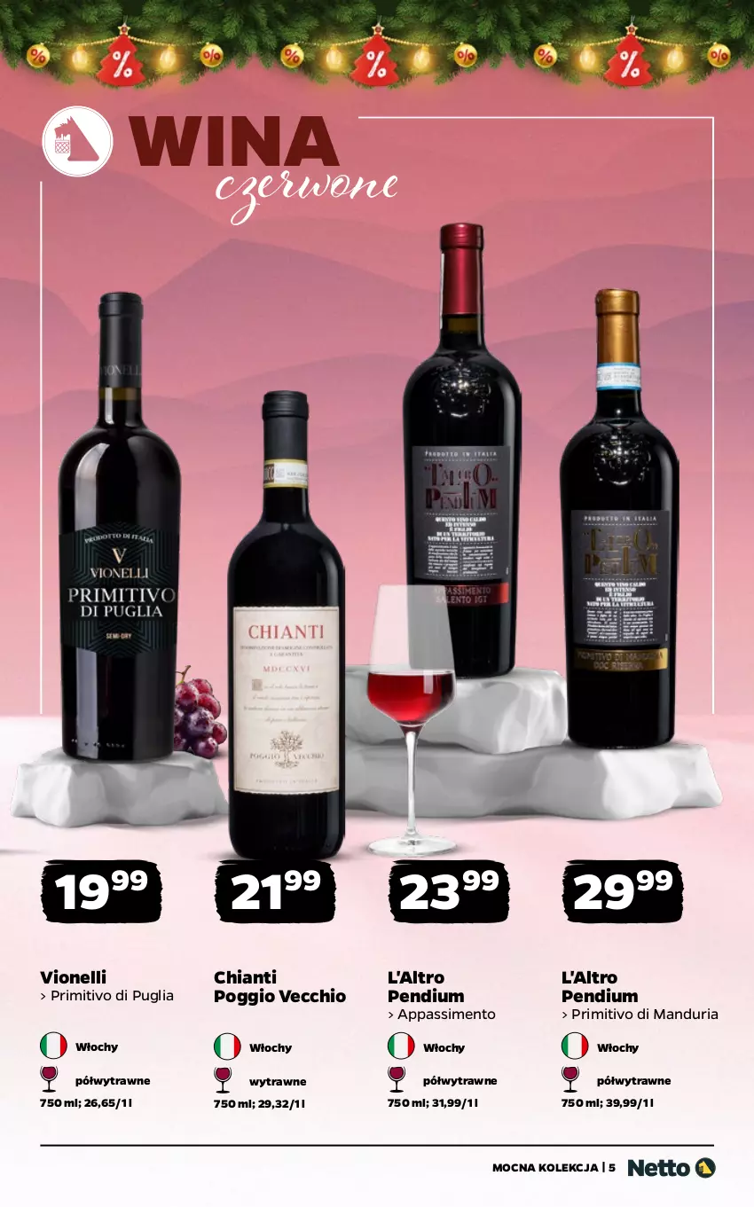 Gazetka promocyjna Netto - Alkohole - Wina - ważna 08.12 do 21.12.2025 - strona 5 - produkty: Chia, Chianti
