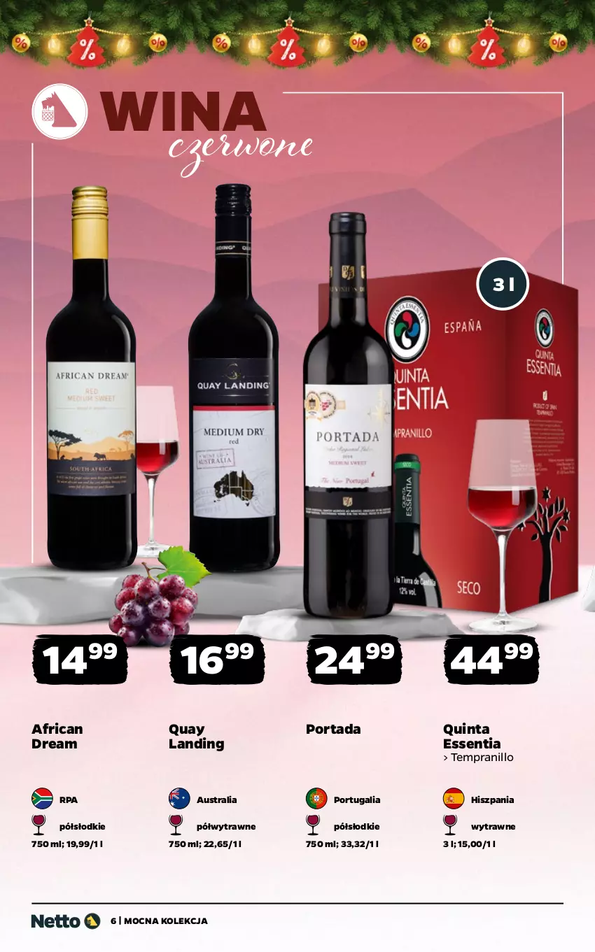Gazetka promocyjna Netto - Alkohole - Wina - ważna 08.12 do 21.12.2025 - strona 6 - produkty: Por, Portada