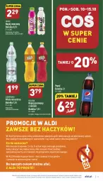 Gazetka promocyjna Aldi - Pełny katalog - Gazetka - ważna od 15.10 do 15.10.2022 - strona 11 - produkty: Sok, Mus, Gra, O nas, Pepsi, Hellena, Napój gazowany, Haczyk, Woda mineralna, Woda, Napój, Cisowianka, Fa