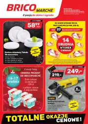 Gazetka promocyjna Bricomarche - Gazetka - Gazetka - ważna od 24.12 do 24.12.2021 - strona 1 - produkty: Ser, Talerz obiadowy, Szlifierka kątowa, Pojemnik, Talerz, Talerz deserowy, Szlifierka, Deser, Talerz głęboki, Olej