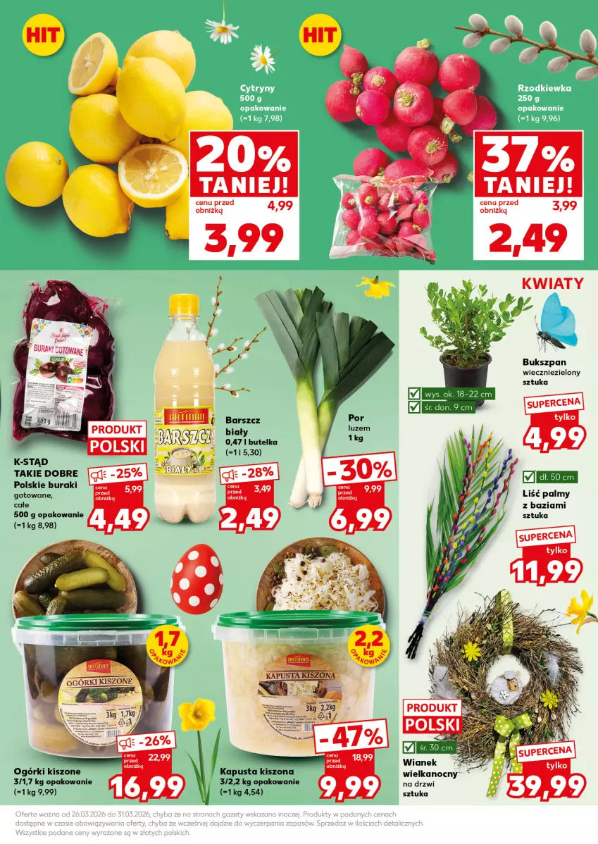 Gazetka promocyjna Kaufland - Mocny Start - ważna 30.03 do 31.03.2026 - strona 17 - produkty: Buraki, Drzwi