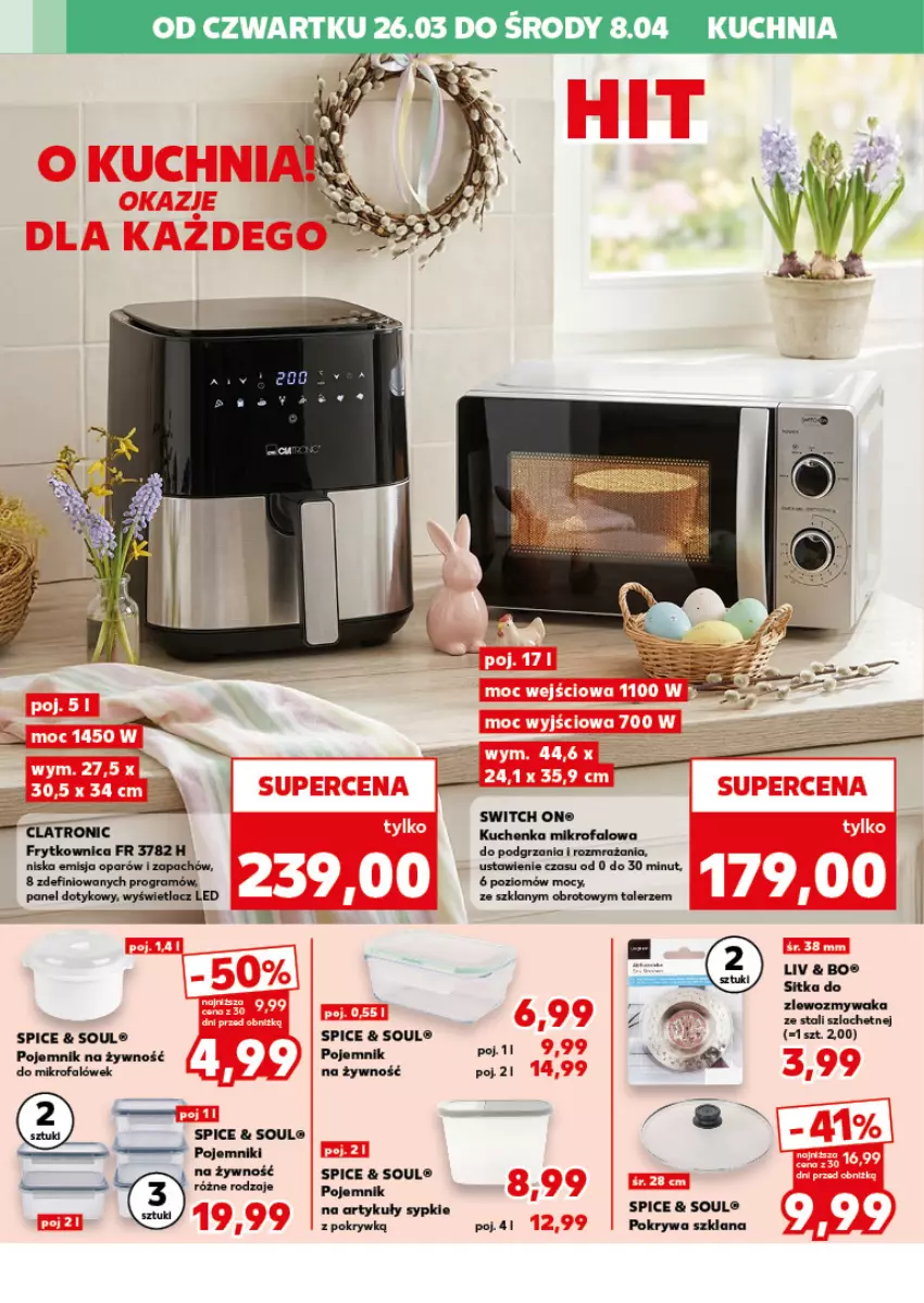Gazetka promocyjna Kaufland - Mocny Start - ważna 30.03 do 31.03.2026 - strona 28 - produkty: Fa, Gra, Kuchenka mikrofalowa, Kuchnia, LANA, LG, Pojemnik, Pokrywa, Talerz, Zlew, Zlewozmywak