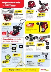 Gazetka promocyjna Bricomarche - Gazetka - Gazetka - ważna od 07.08 do 07.08.2021 - strona 6 - produkty: Młot udarowy, Top, Rum, Por, Gra, Stojak, Reflektor LED, Szlifierka kątowa, Wyrzynarka, Młot, Pistolet, Szlifierka, Reflektor, Waga, Olej, Mięta, Einhell