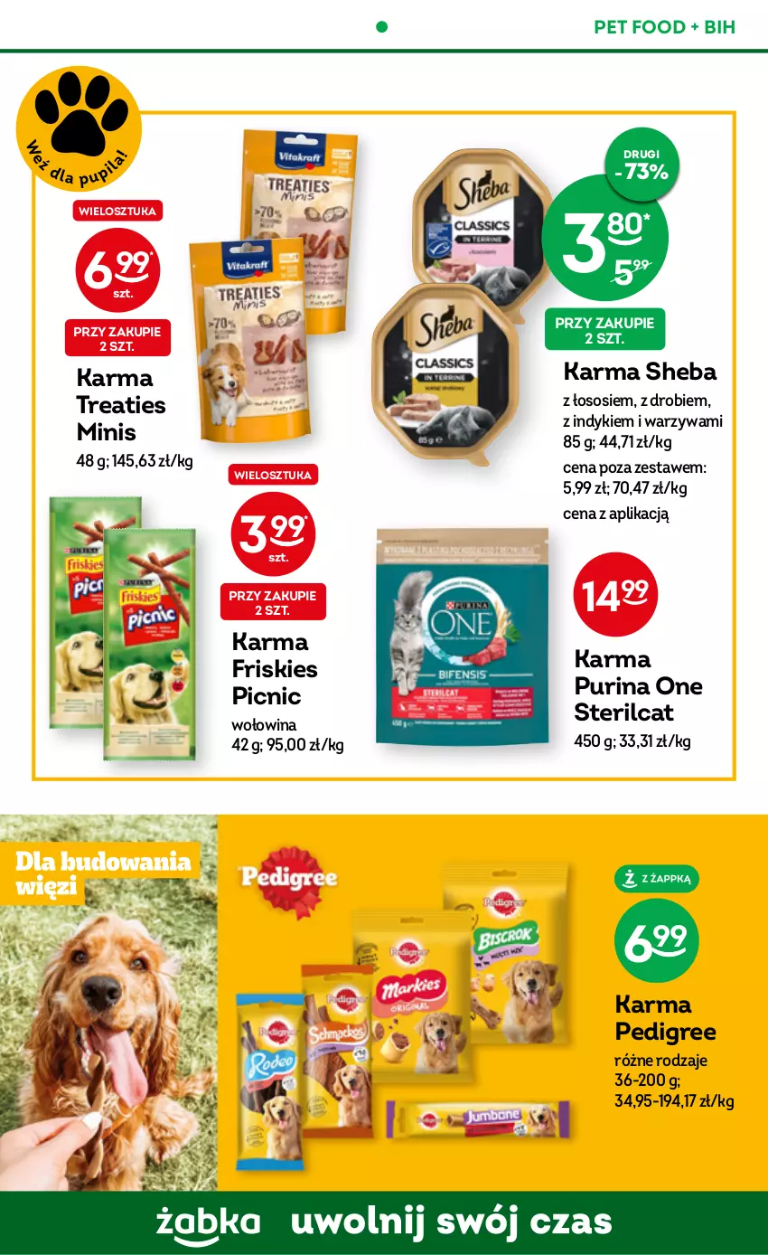 Gazetka promocyjna Żabka - ważna 29.03 do 11.04.2023 - strona 62 - produkty: Friskies, Pedigree, Pur, Purina, Sheba, Sos, Warzywa, Wołowina