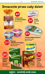 Gazetka promocyjna Żabka - Gazetka - ważna od 11.04 do 11.04.2023 - strona 50 - produkty: Ser, Twaróg, Piątnica, Nesquik, Président, Parówki, Lion, Lurpak, Chleb, Masło, Nestlé