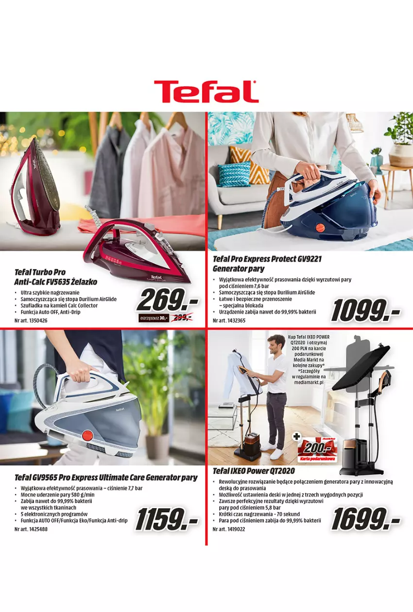 Gazetka promocyjna Media Markt - Gazetka Media Markt - ważna 10.03 do 03.04.2021 - strona 18 - produkty: Fa, Generator pary, Gra, Olej, Piec, Tefal, Top