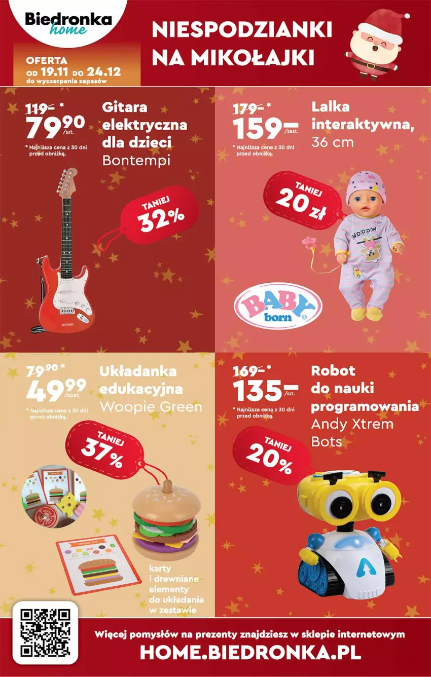 Gazetka promocyjna Biedronka - Od poniedzialku - ważna 20.11 do 25.11.2023 - strona 69 - produkty: Bontempi, Dzieci, Gitara, Gra, Robot