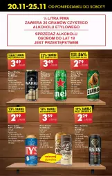 Gazetka promocyjna Biedronka - Od poniedzialku - Gazetka - ważna od 25.11 do 25.11.2023 - strona 51 - produkty: Piwa, Piwo, Gra, Heineken, Tyskie, Warka, Lion, Kozel