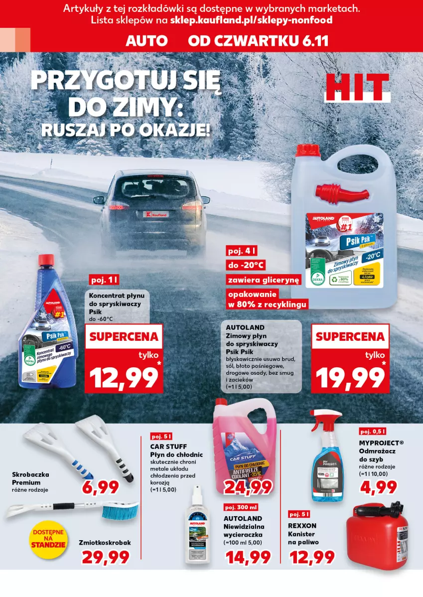 Gazetka promocyjna Kaufland - Kaufland - ważna 06.11 do 12.11.2025 - strona 10 - produkty: Koncentrat płynu do spryskiwaczy, Płyn do chłodnic, Płyn do spryskiwaczy, Skrobaczka, Sól, Wycieraczka