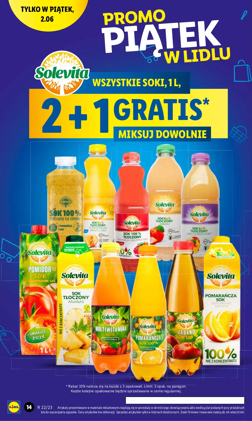 Gazetka promocyjna Lidl - GAZETKA - ważna 01.06 do 03.06.2023 - strona 20 - produkty: Gra, Olej, Sok