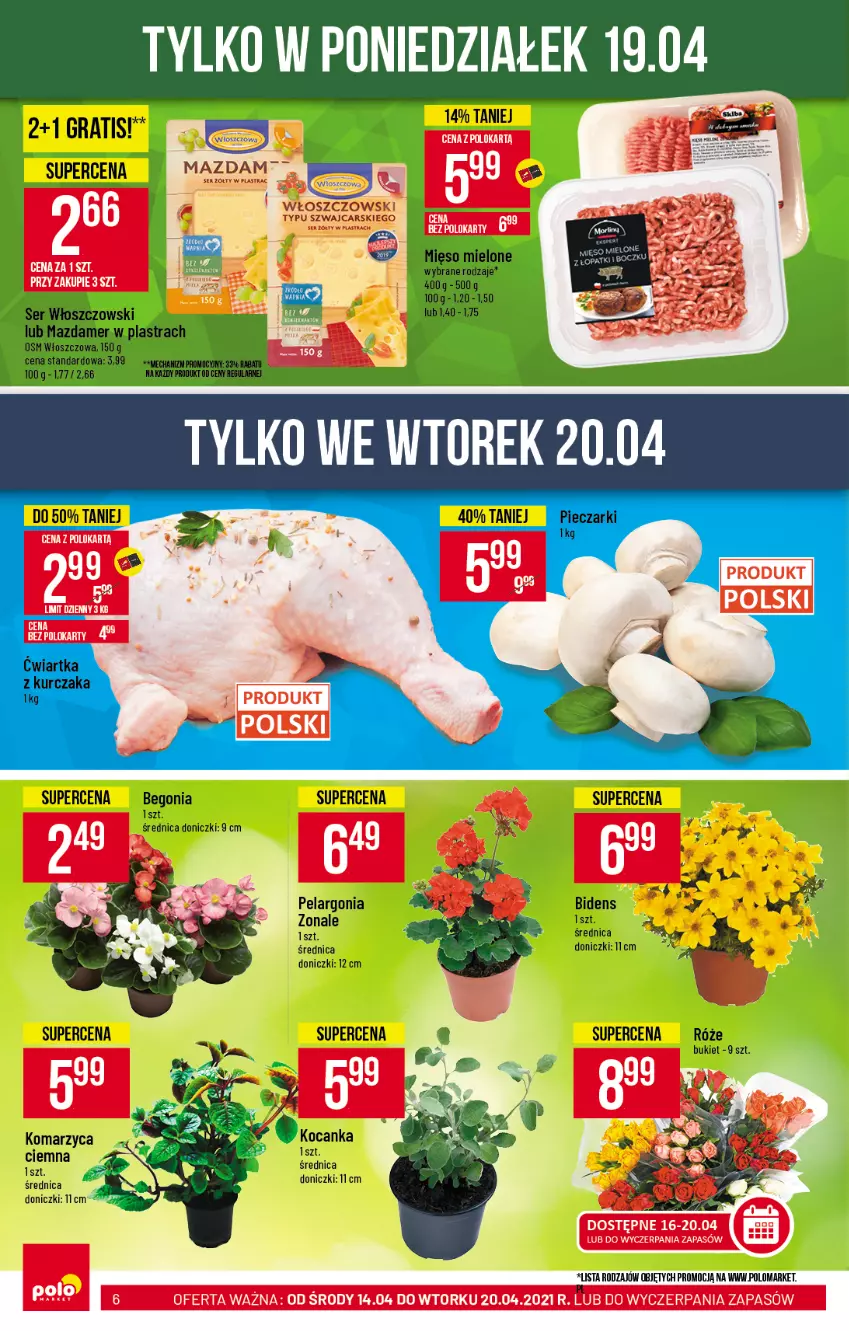 Gazetka promocyjna PoloMarket - Gazetka promocyjna  r - ważna 14.04 do 20.04.2021 - strona 6 - produkty: Kurczak