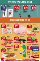 Gazetka promocyjna PoloMarket - Gazetka promocyjna r - Gazetka - ważna od 20.04 do 20.04.2021 - strona 4 - produkty: Cebula, Gin, Truskawki, Kaczka, Tera, Laur, Rzodkiewka, Schab bez kości, Fa